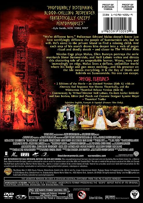 The Wicker Man [WS] [Unrated/Rated on 1 Disc] [Unrated]Includes Alternate Ending]