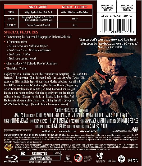 Unforgiven [Blu-ray]