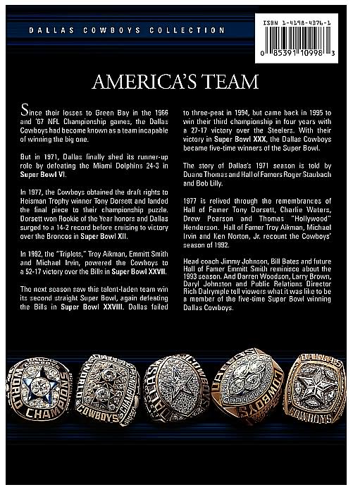 NFL: America's Game: Dallas Cowboys [5 Discs]