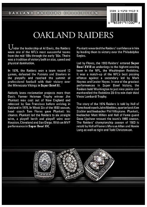 NFL: America's Game: Oakland Raiders [3 Discs]