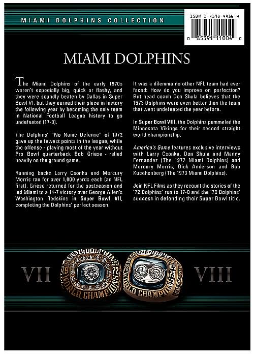 NFL: America's Game: Miami Dolphins [2 Discs]