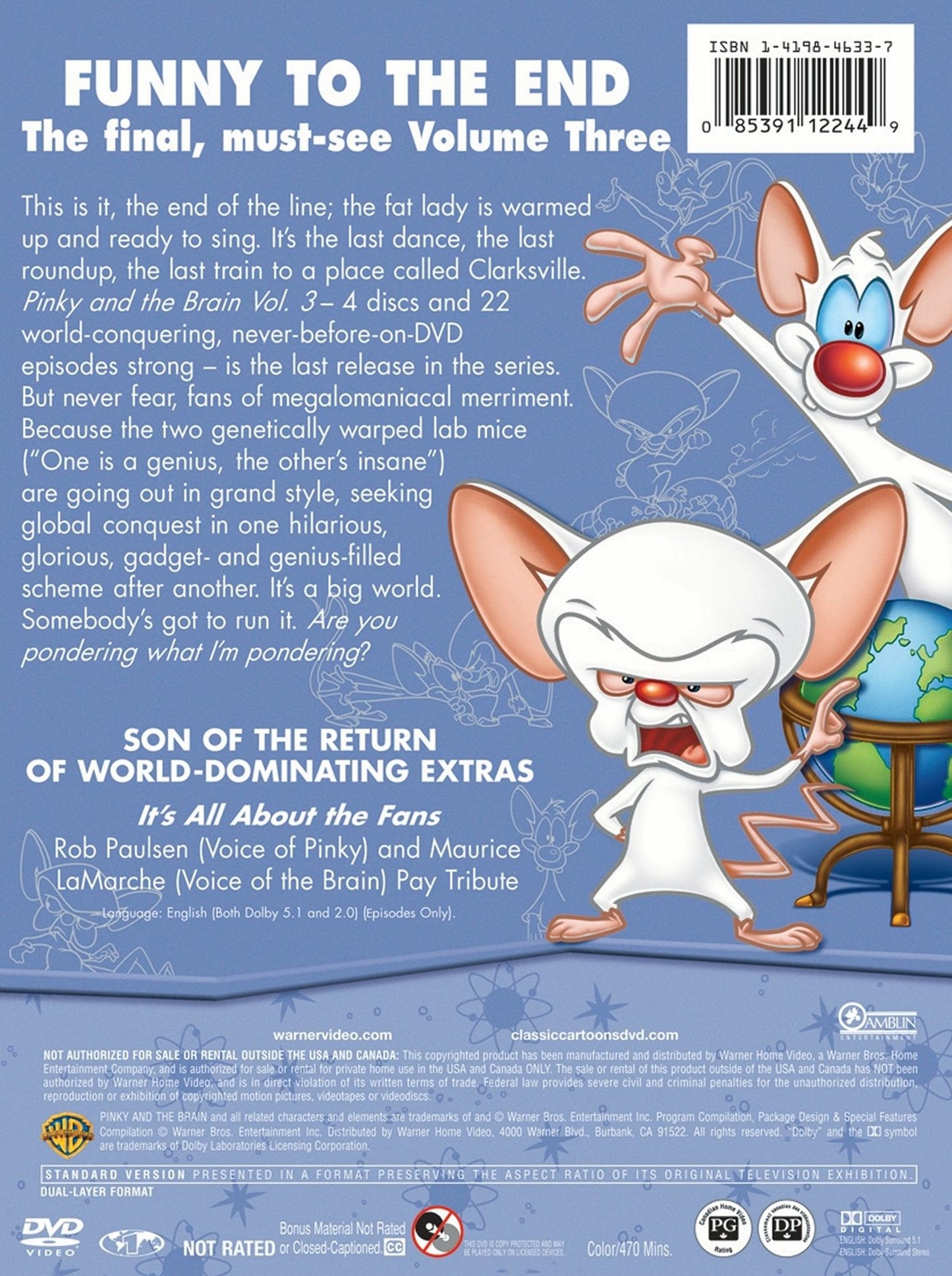 Pinky and the Brain, Vol. 3 [4 Discs]
