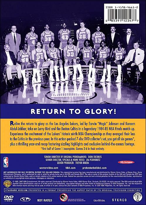 NBA: Los Angeles Lakers 1985: Return to Glory 7 [7 Discs]