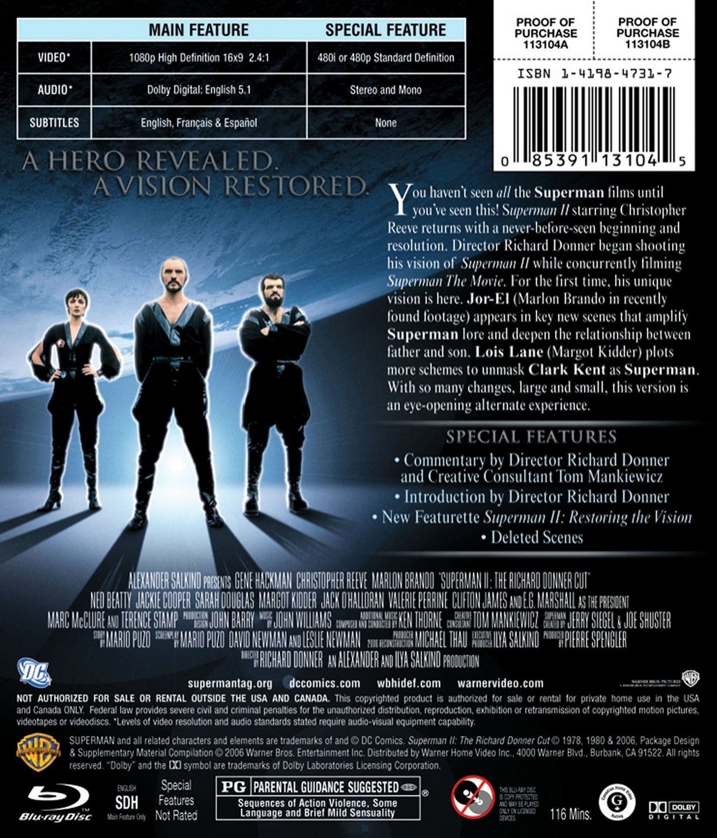 Superman II: The Richard Donner Cut [Blu-ray]