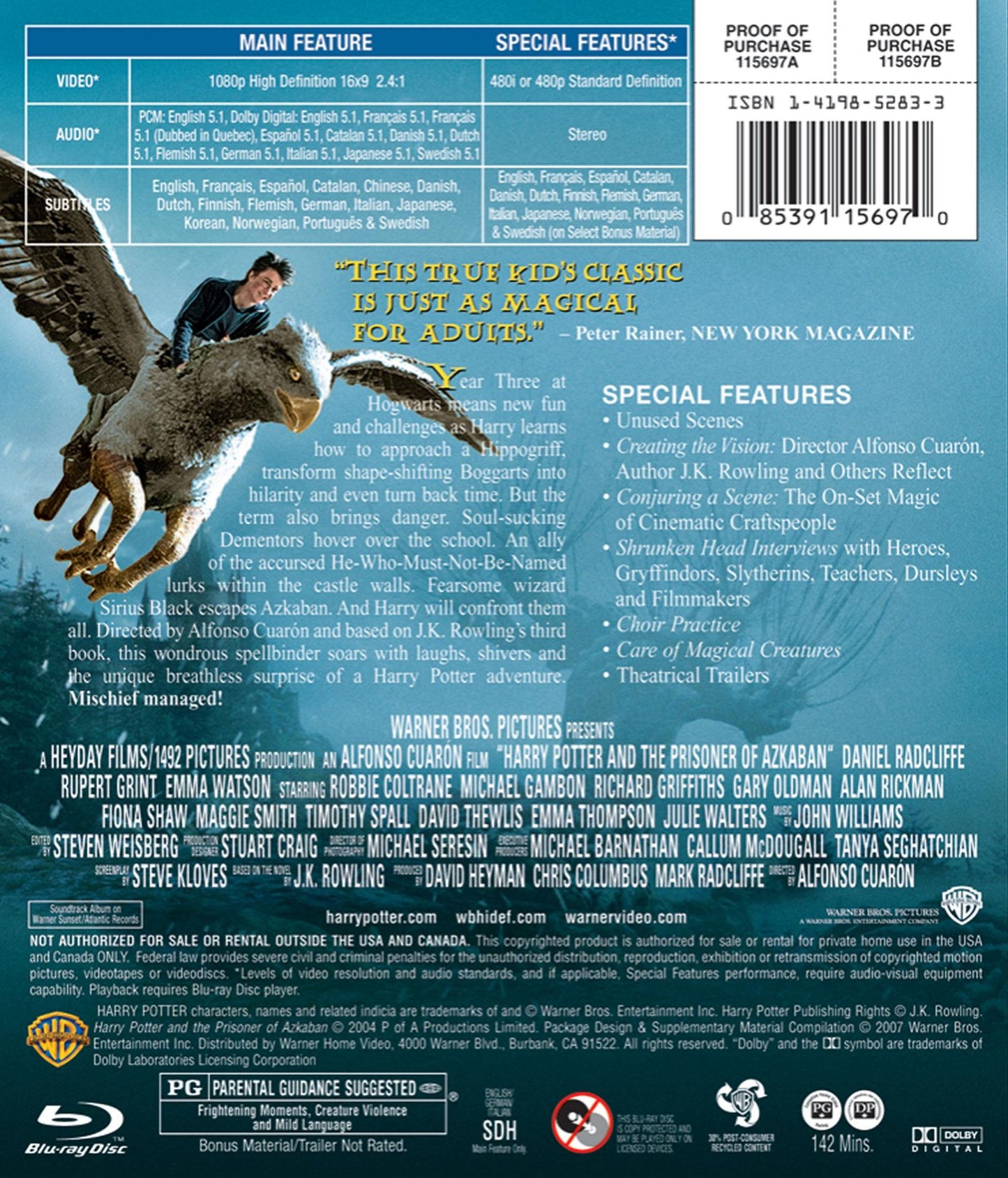 Harry Potter and the Prisoner of Azkaban [Blu-ray]