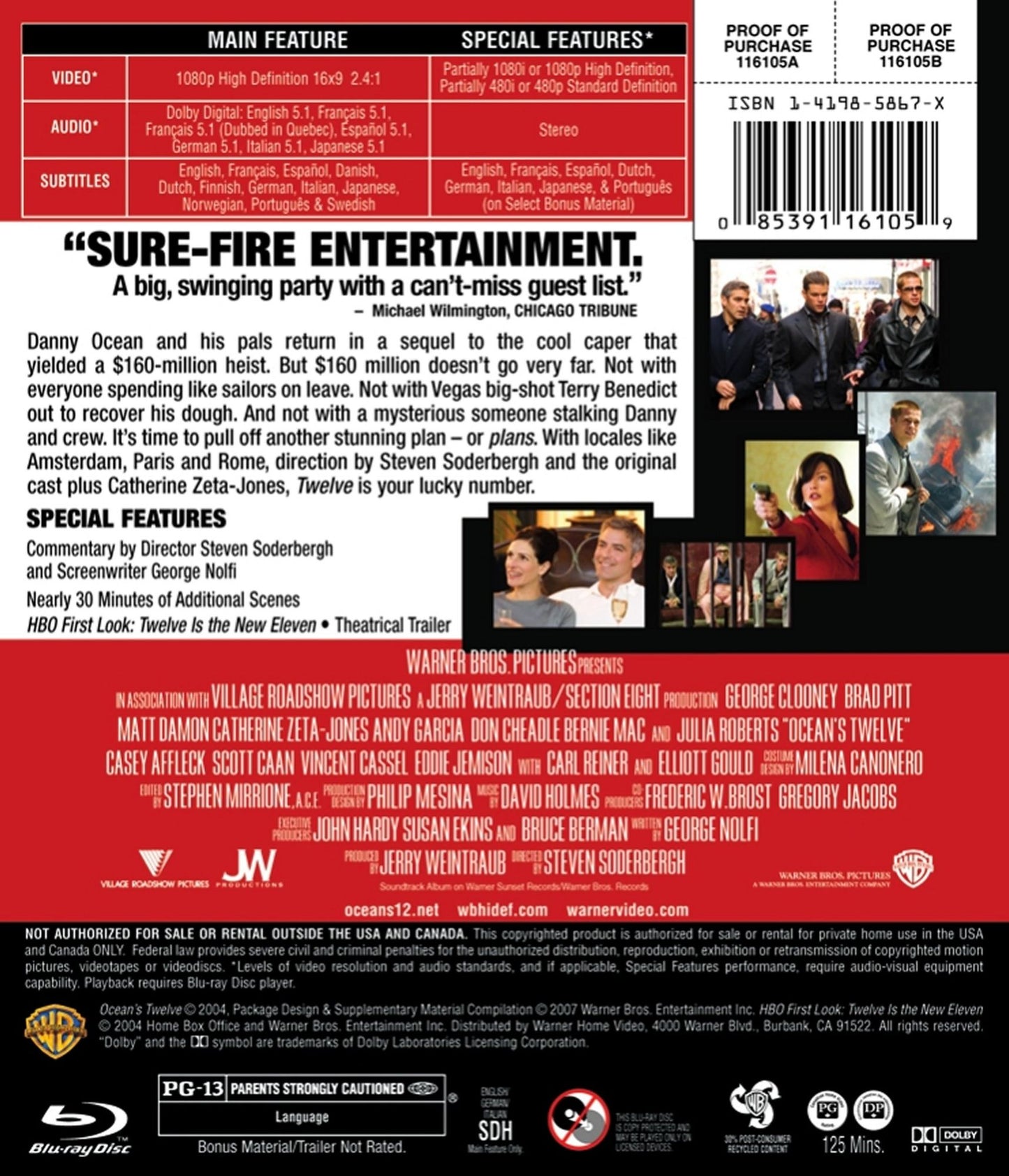 Ocean's Twelve [Blu-ray]