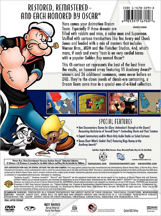 Warner Bros. Academy Awards Animation Collection: 15 Winners/26 Nominees [3 Discs]