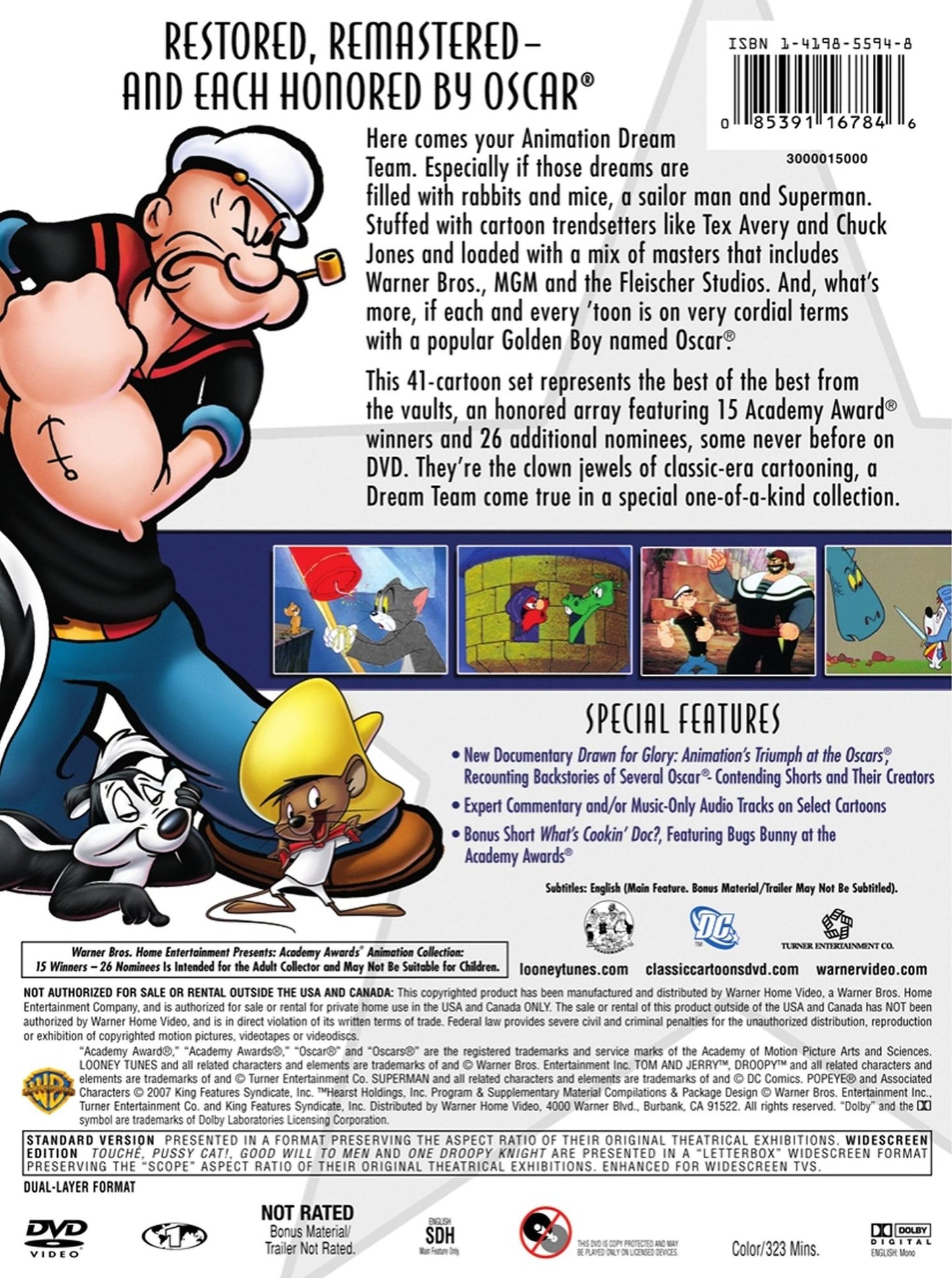 Warner Bros. Academy Awards Animation Collection: 15 Winners/26 Nominees [3 Discs]