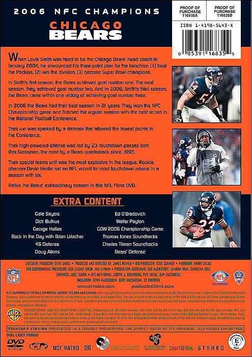 NFL: Chicago Bears NFC Champions