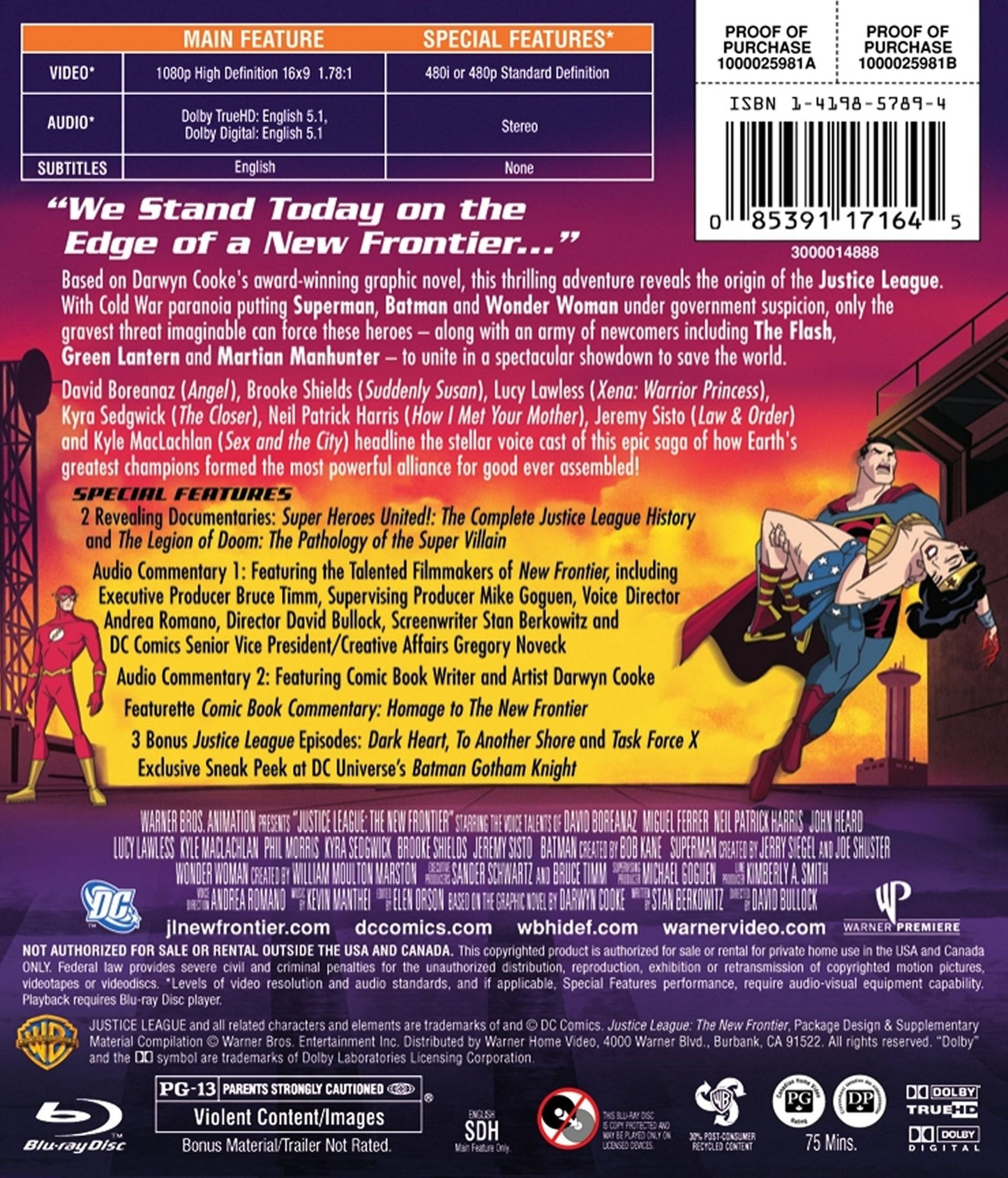 Justice League: The New Frontier [Blu-ray]