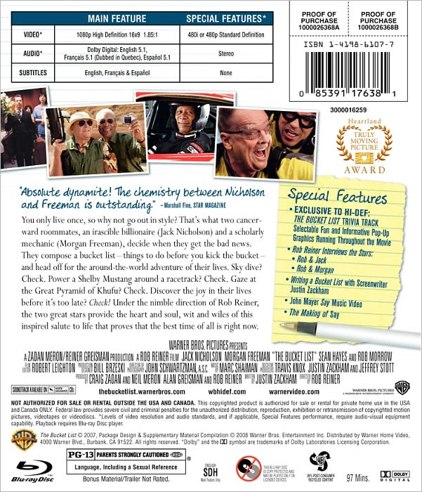 The Bucket List [Blu-ray]