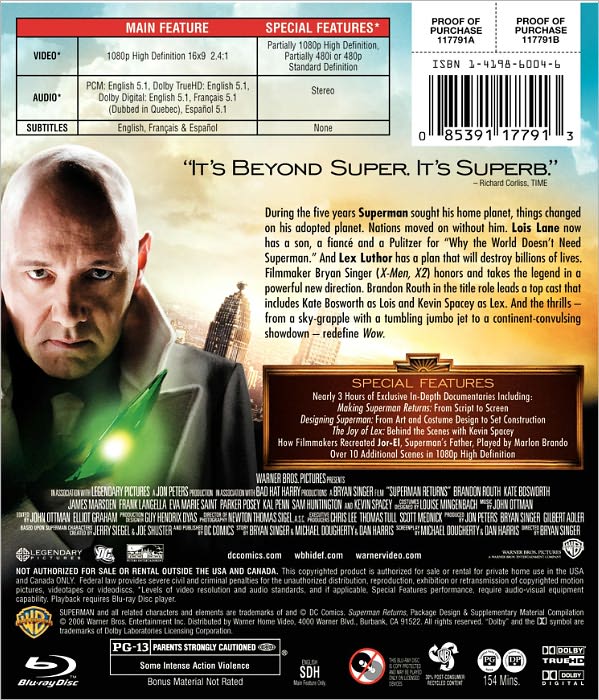 Superman Returns [WS] [TrueHD Audio] [Blu-ray]
