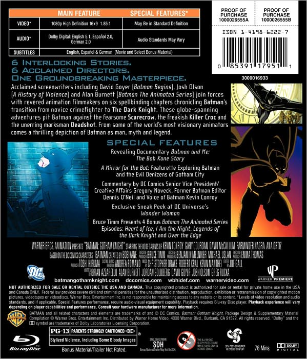 Batman: Gotham Knight [Blu-ray]