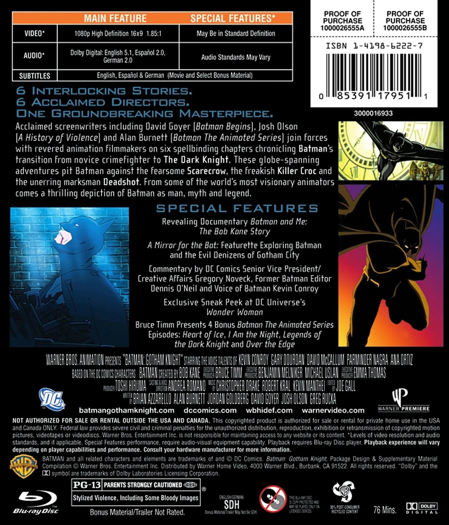 Batman: Gotham Knight [Blu-ray]