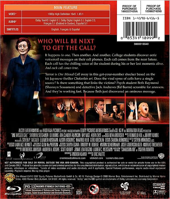 One Missed Call [Blu-ray]