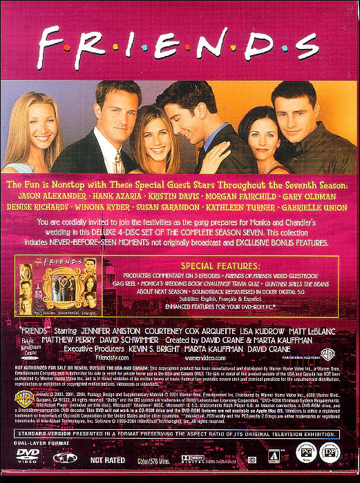 Friends: The Complete Seventh Season [4 Discs]