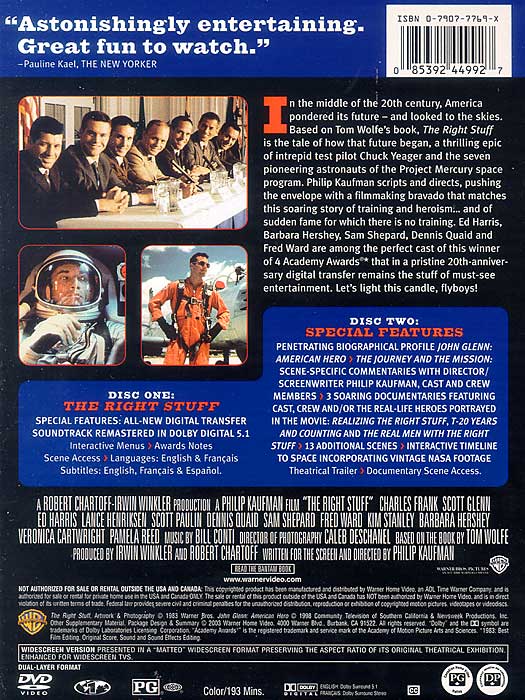 The Right Stuff [2 Discs]
