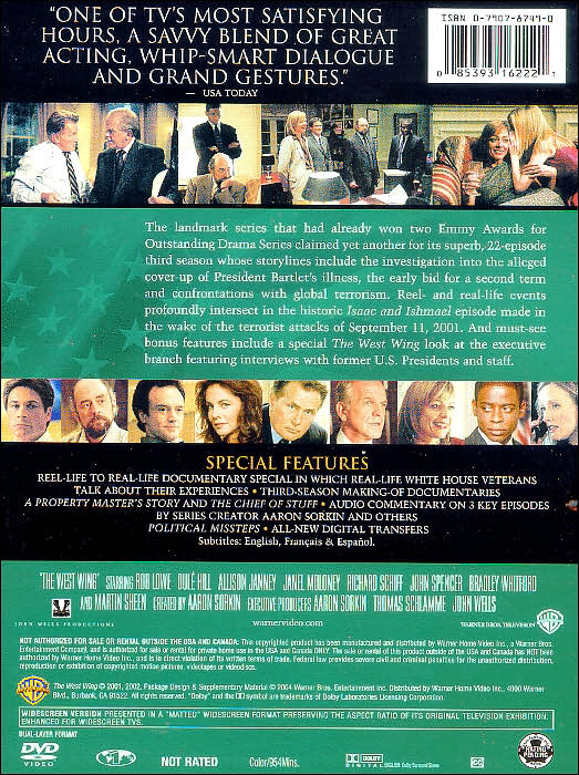 The West Wing: The Complete Third Season [4 Discs]
