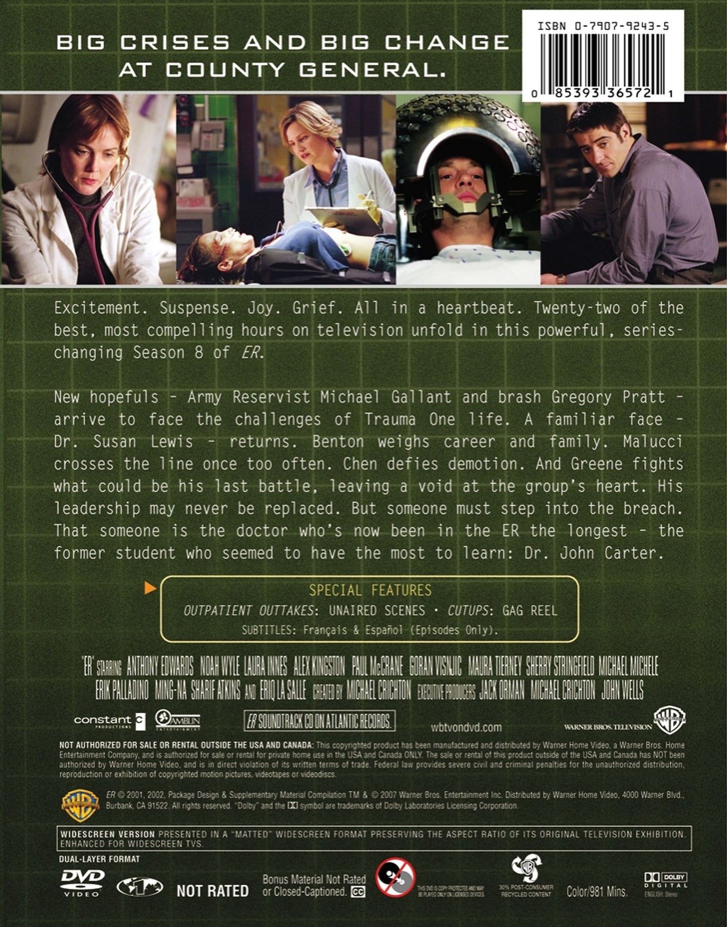 ER: The Complete Eighth Season [6 Discs]