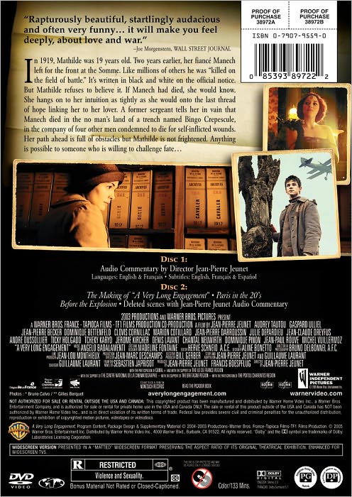 A Very Long Engagement [2 Discs]