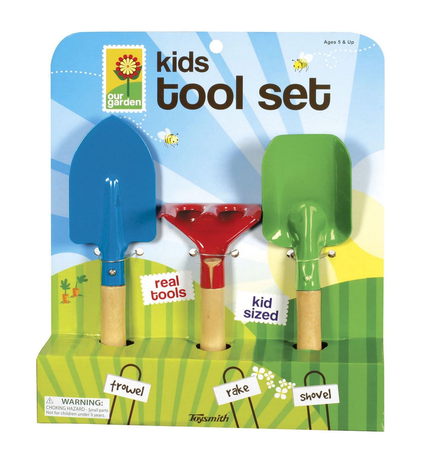 Toysmith Kid's 3-Piece Garden Hand Tool Set