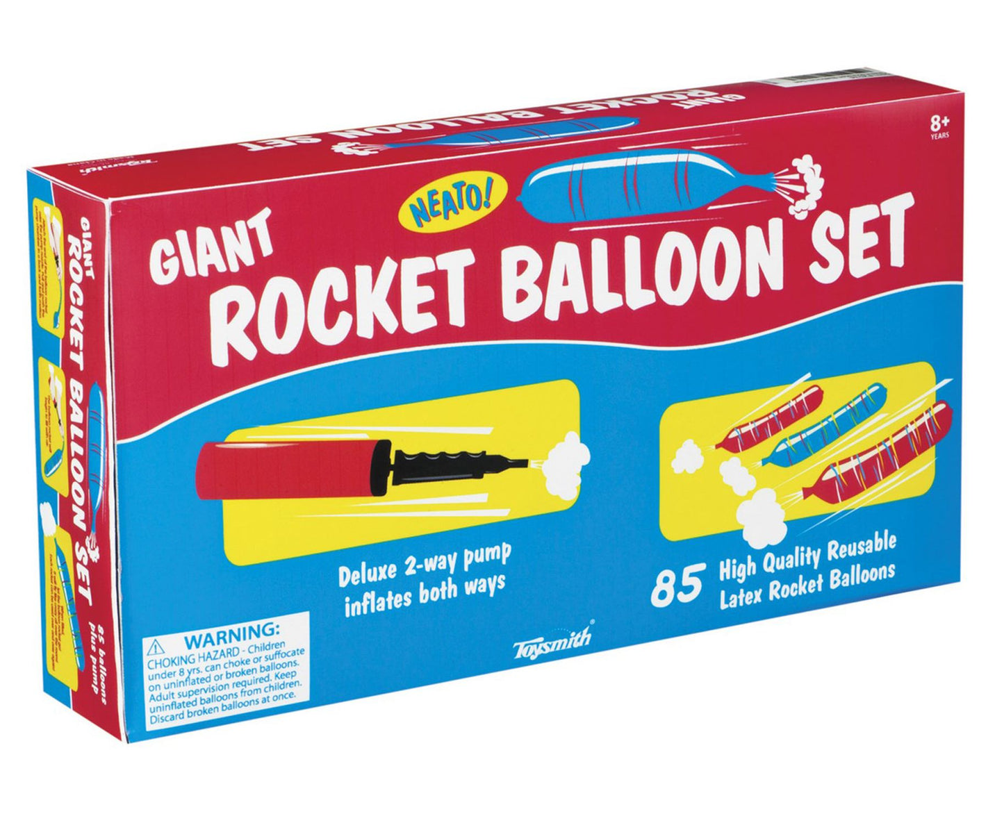 Toysmith Giant Rocket Balloon Set With Pump