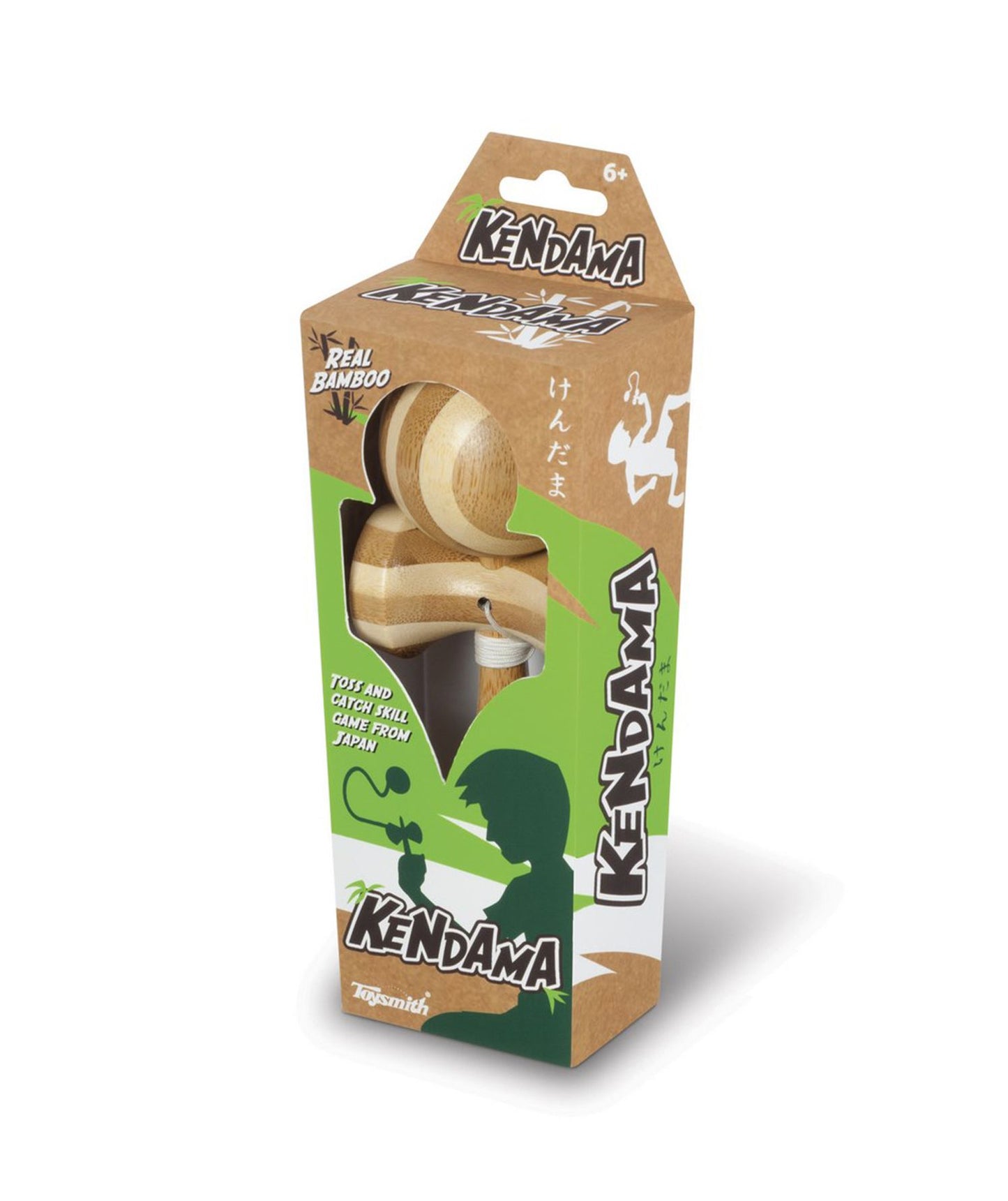 Toysmith Bamboo Kendama Toss & Catch Skill Game