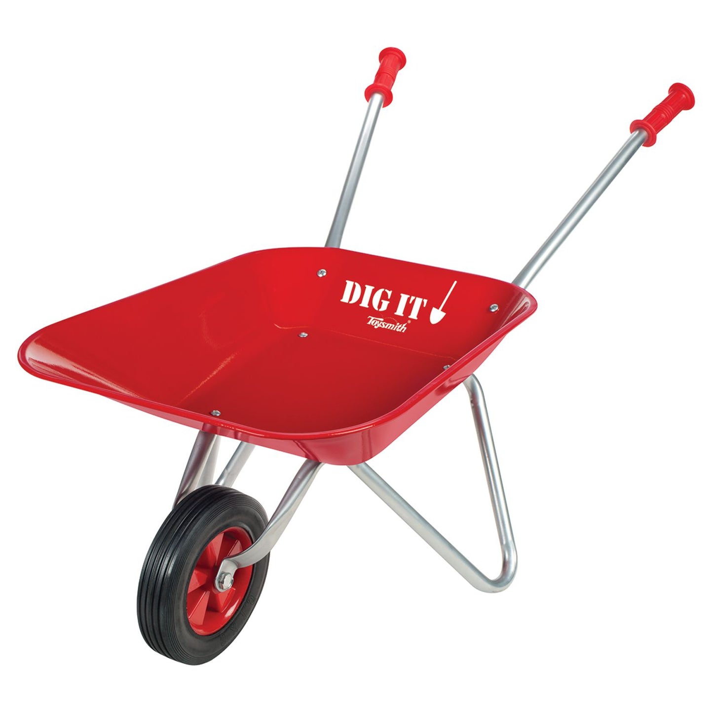 Little Red Metal Wheelbarrow