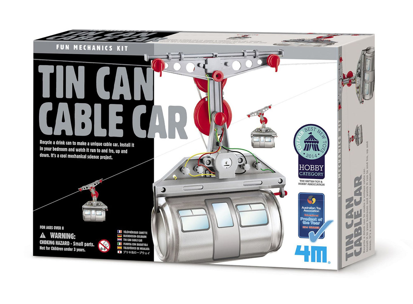 4M Tin Can Cable Car Science Kit - STEM