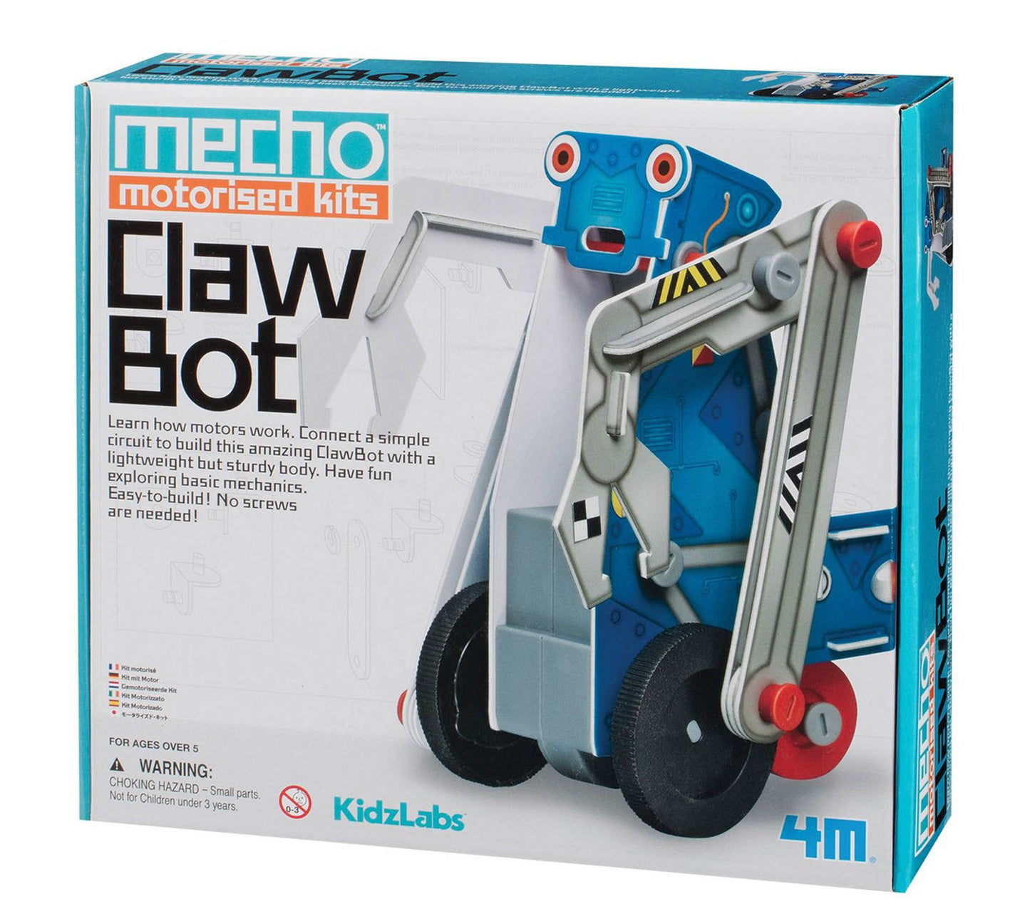 4M KidzLabs Claw Bot Mecho Motorized Science Kit - STEM