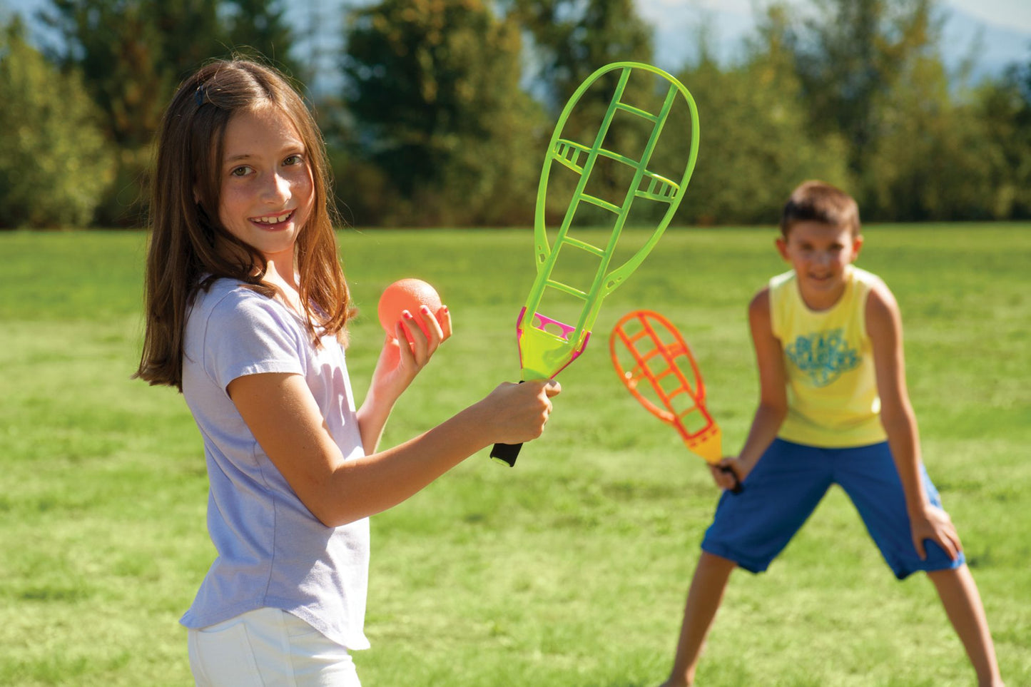 Toysmith Chuck N Catch Ball & Racket Game