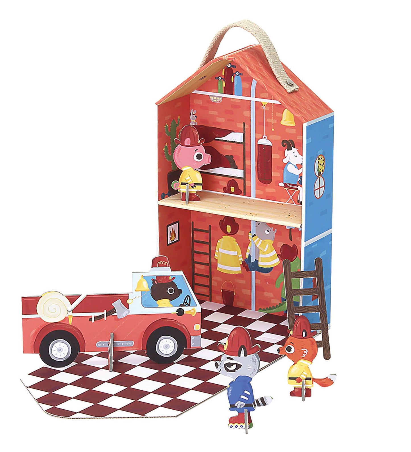 Krooom Captain Furry's Fire Station Playset