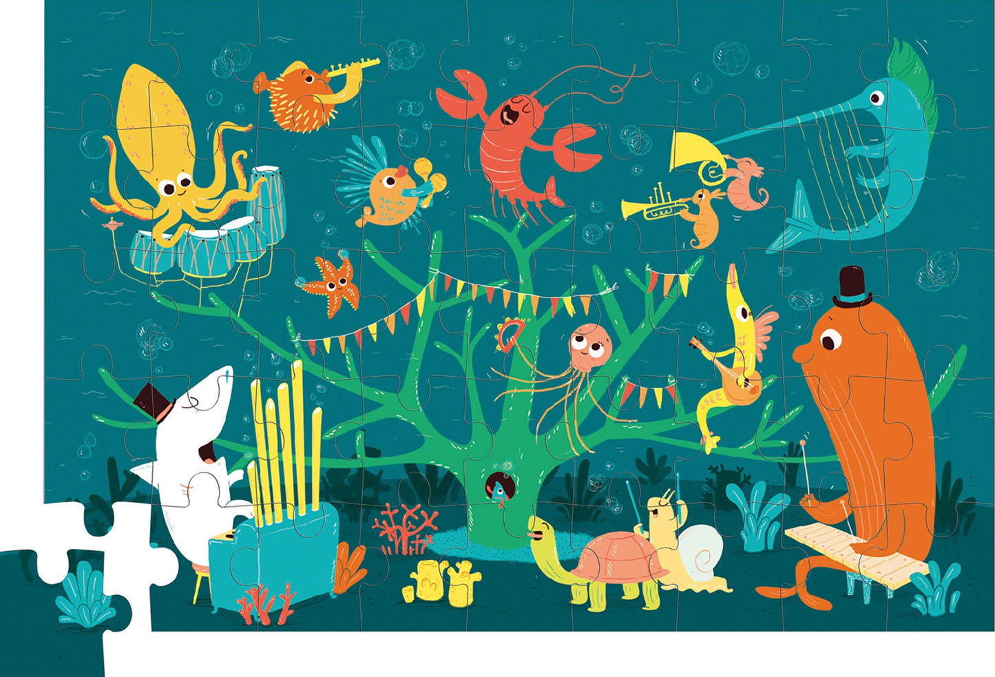 Krooom Music Band Sea Animals Puzzle