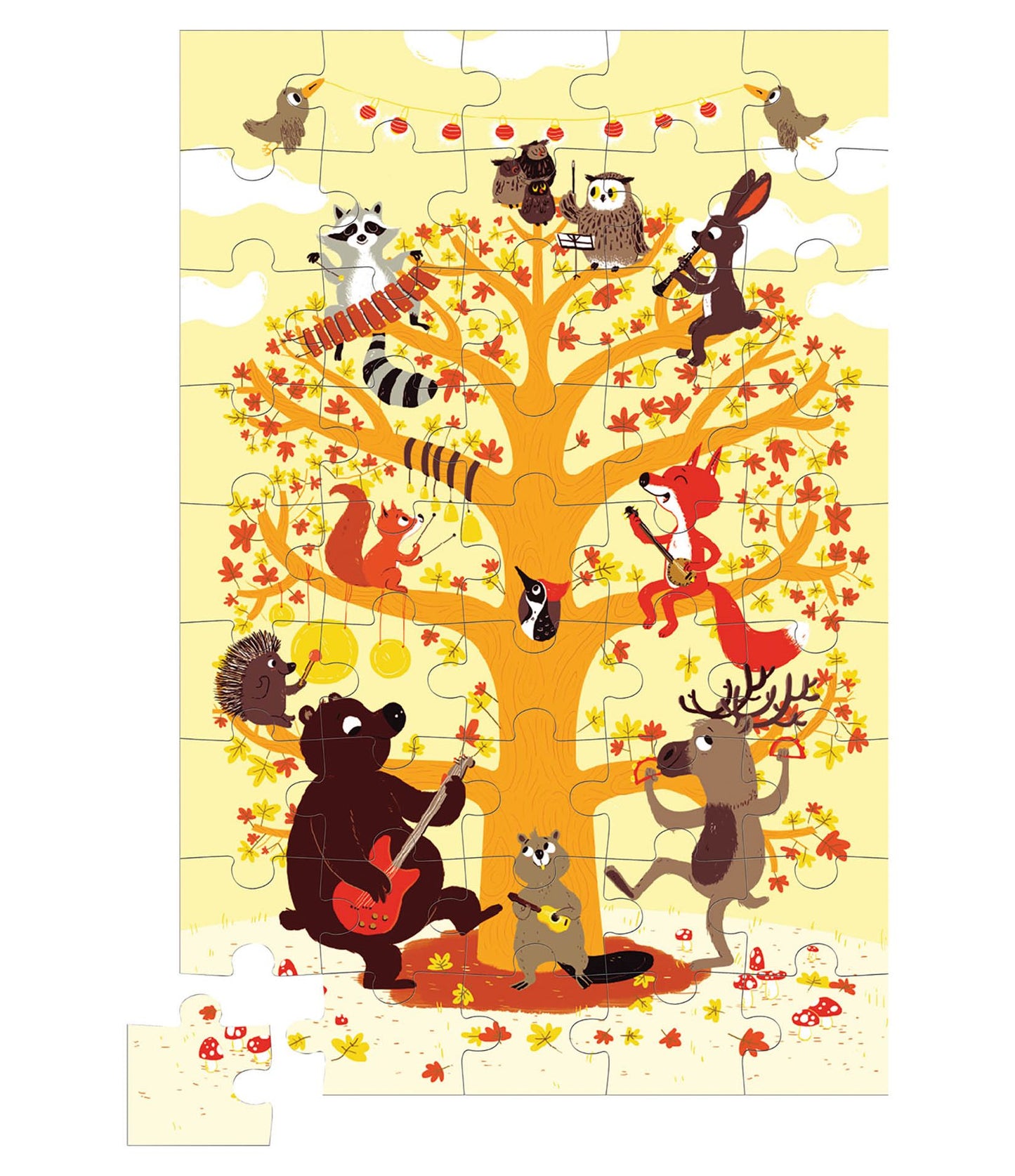 Krooom Music Band Forest Animals Puzzle