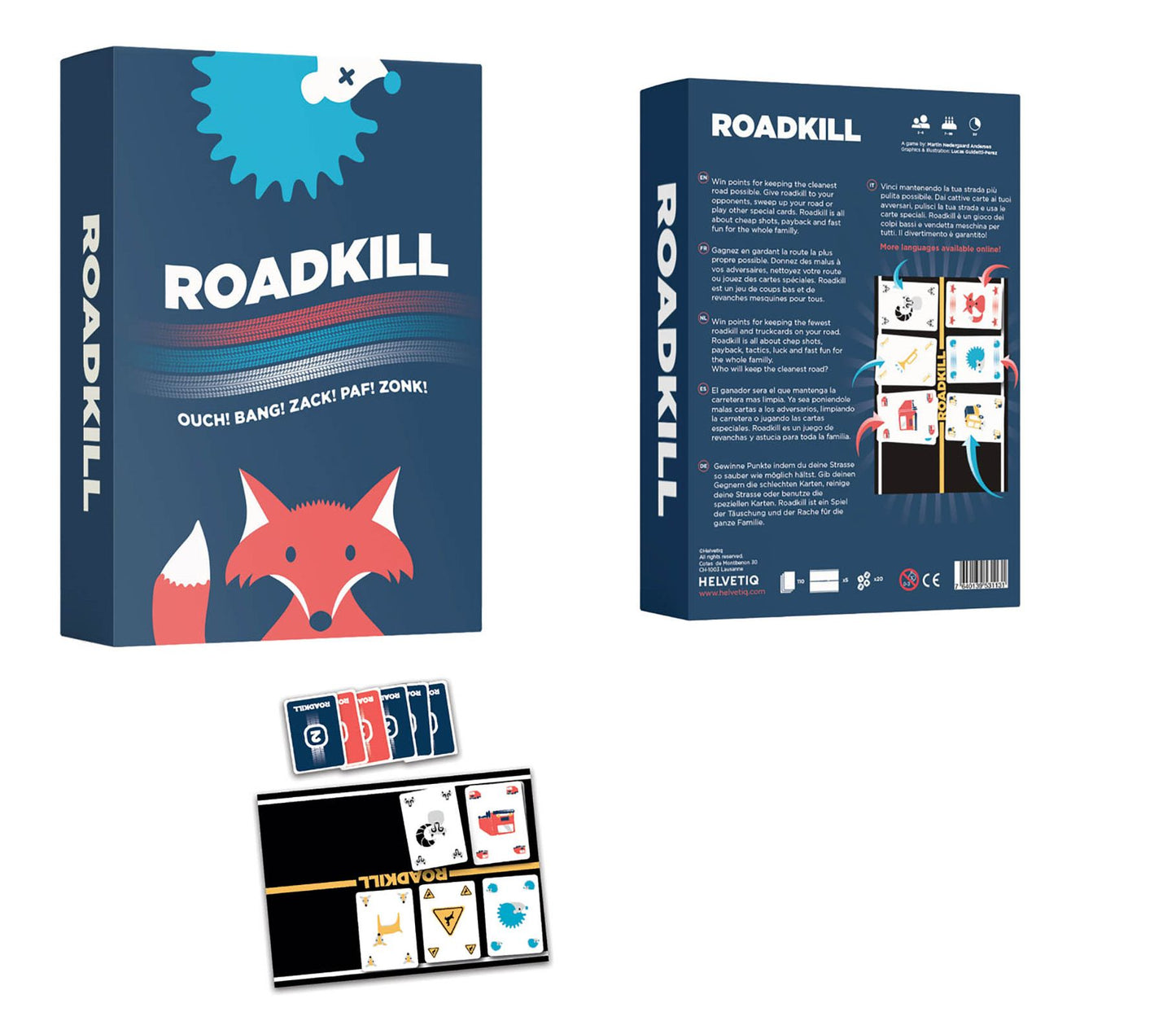 HELVETIQ Roadkill Card Game