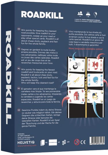 HELVETIQ Roadkill Card Game