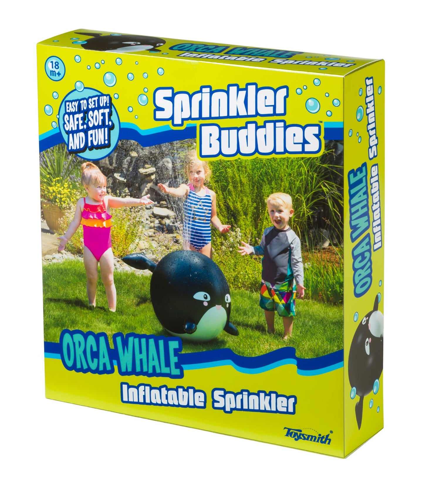 Toysmith Orca Whale Inflatable Sprinkler Buddy