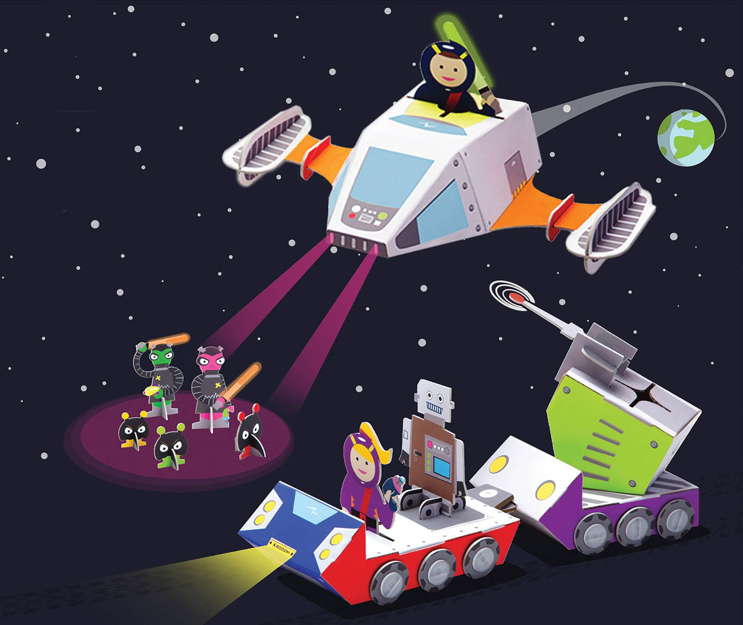 Krooom Space Mission Playset (6)