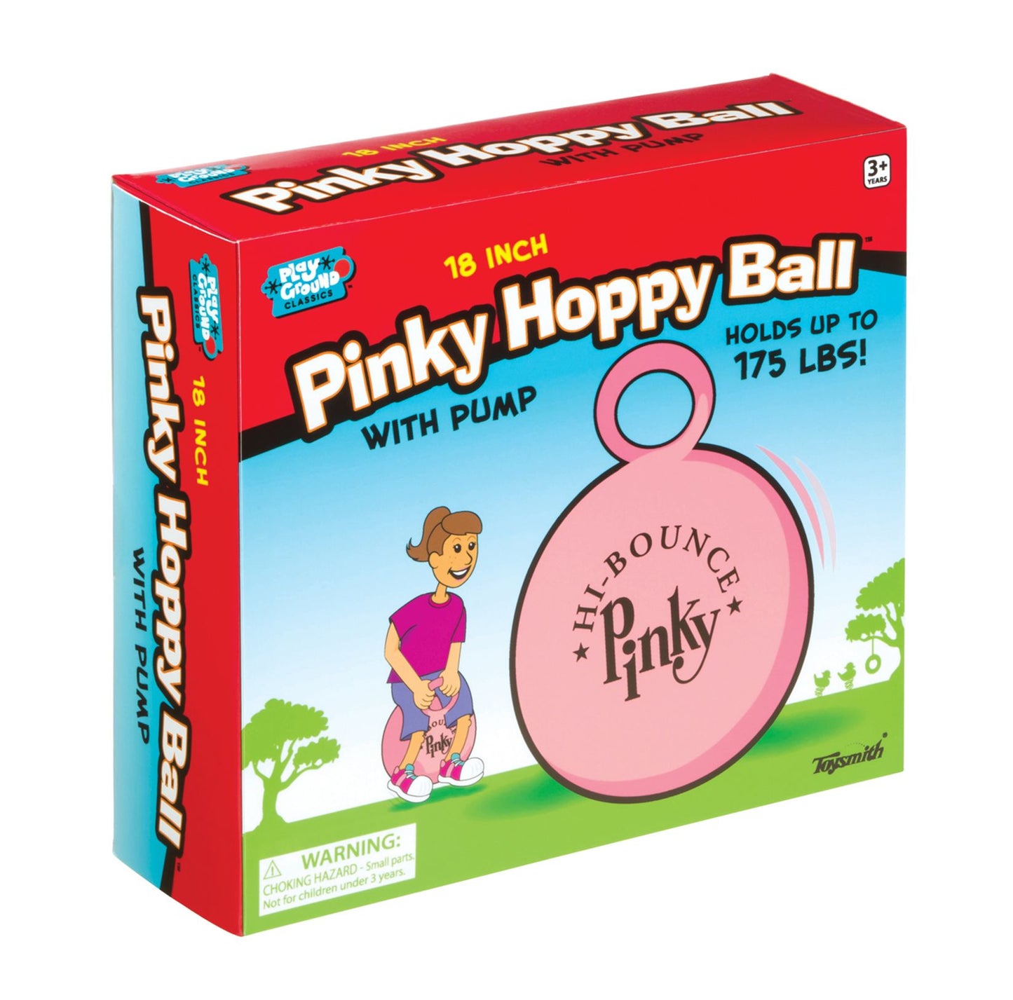 Toysmith 18In Pinky Hoppy Ball With Pump