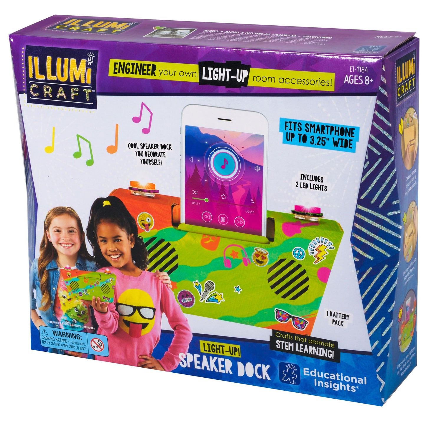 Educational Insights IllumiCraft Light-Up! Cell Phone Speaker Dock