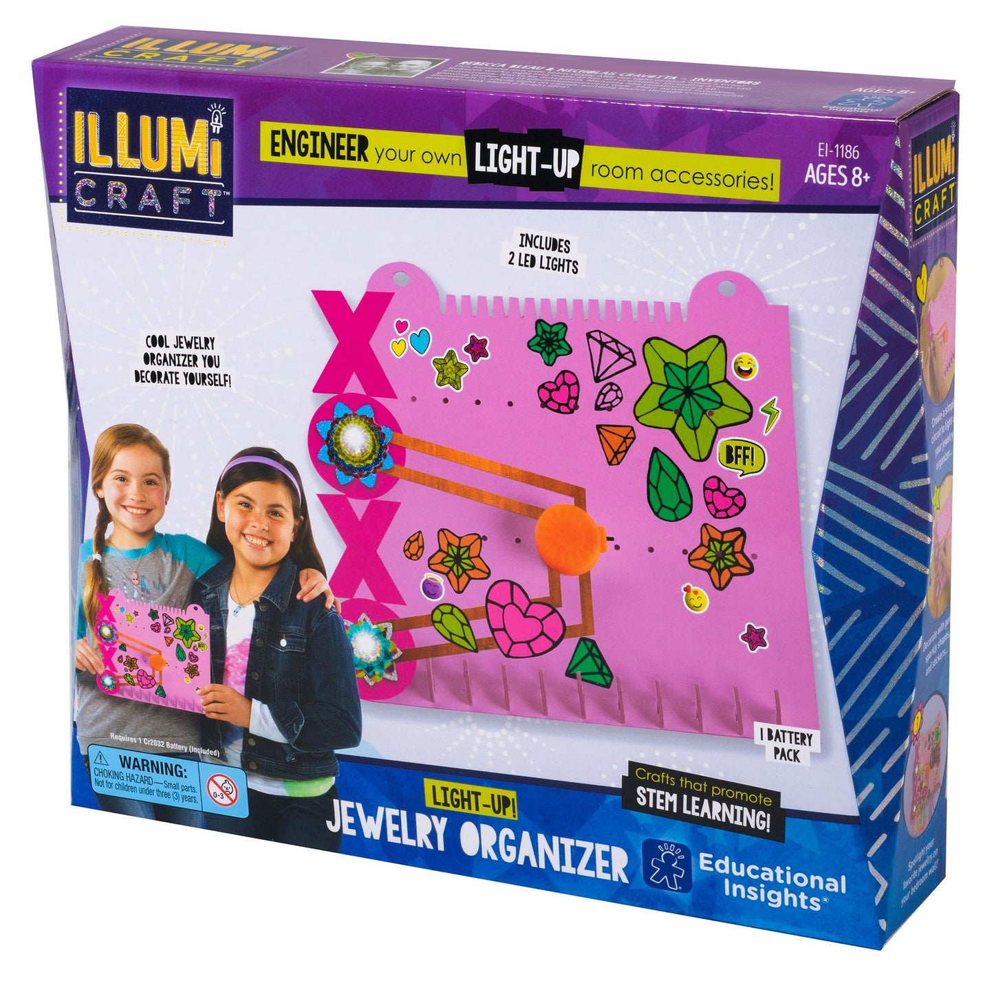 Educational Insights IllumiCraft Light-Up! Jewelry Organizer
