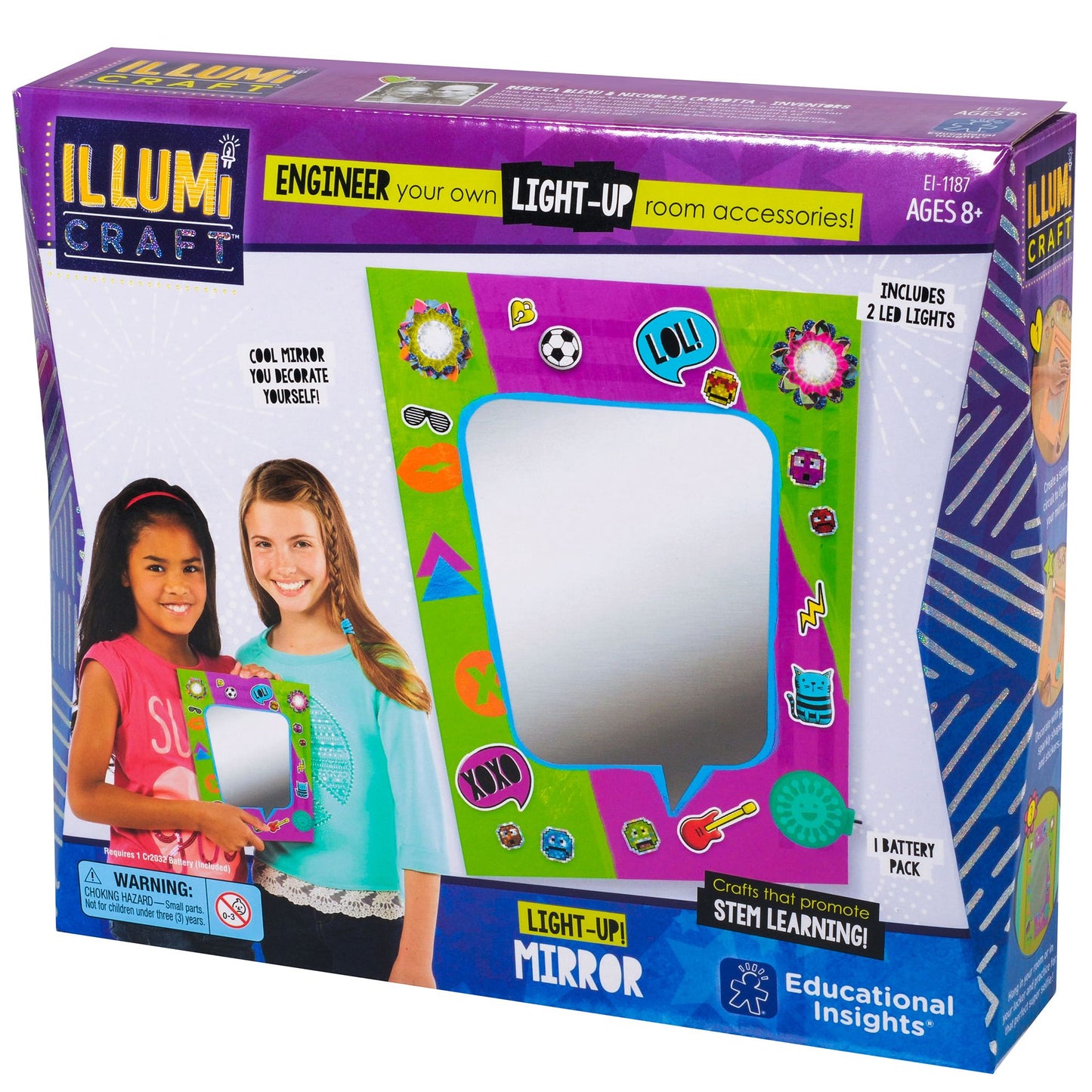 Educational Insights IllumiCraft Light Up! Wall Mirror