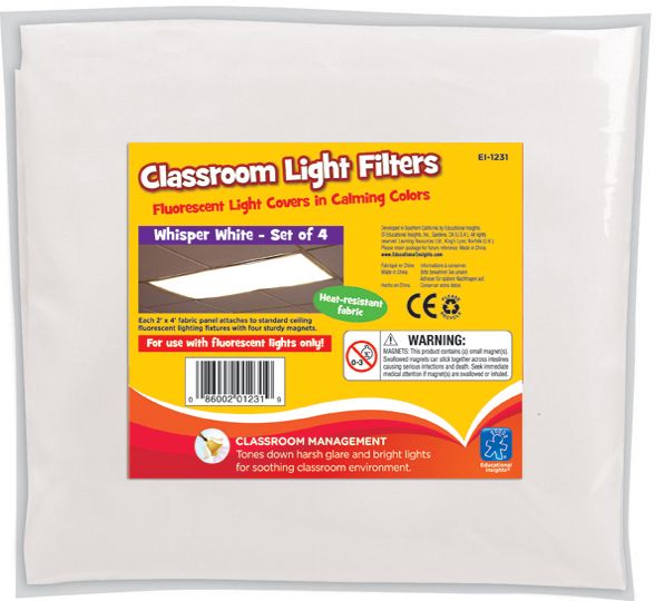 Classroom Light Filters Whisper White St/4