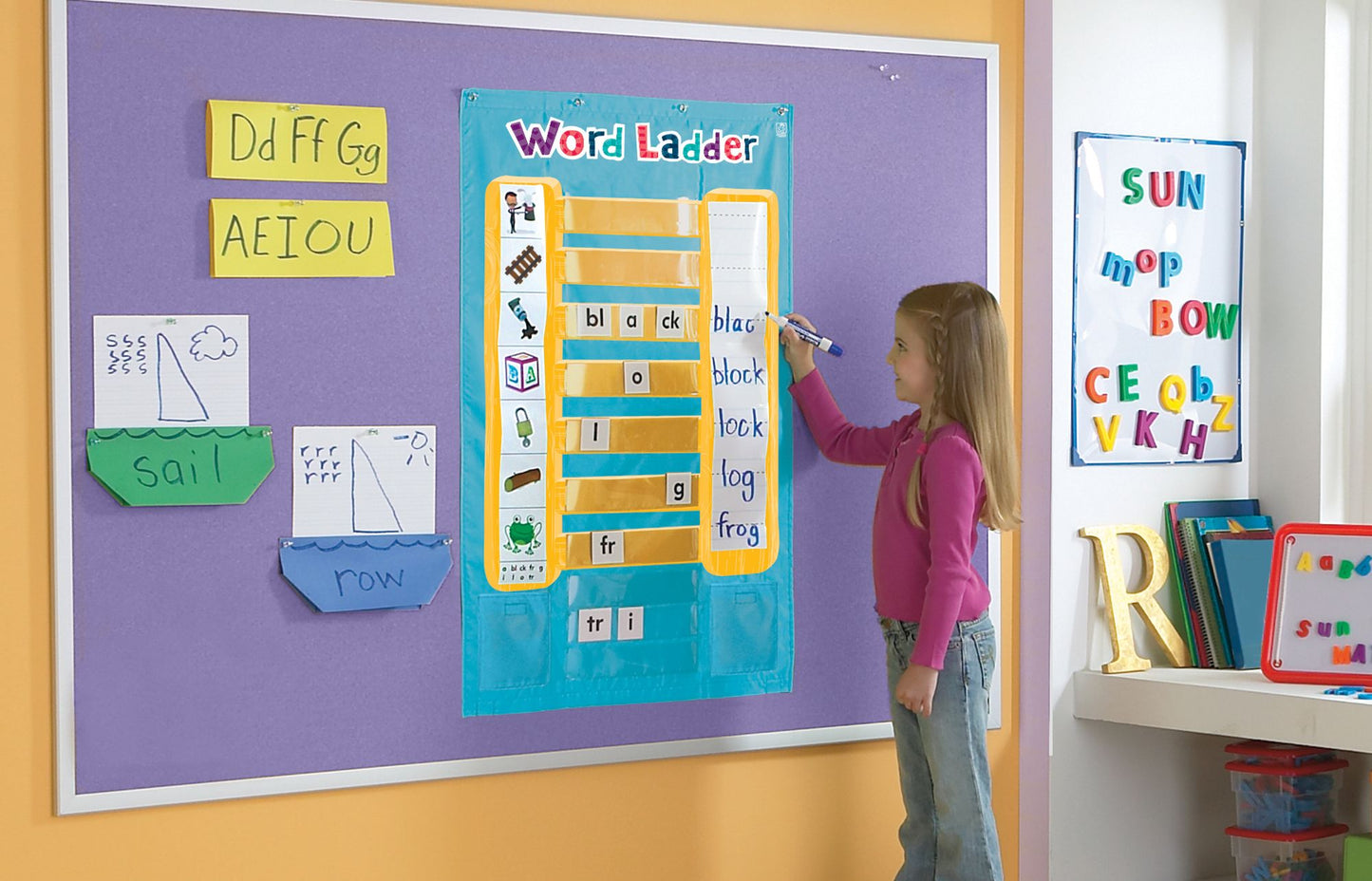 Educational Insights EI-1746 Word Ladder Phonics Activity Center