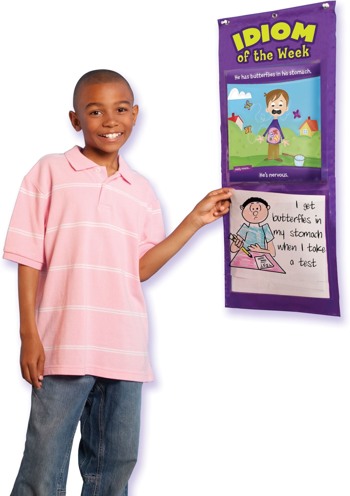 Educational Insights EI-1753 Idiom Of The Week Pocket Chart