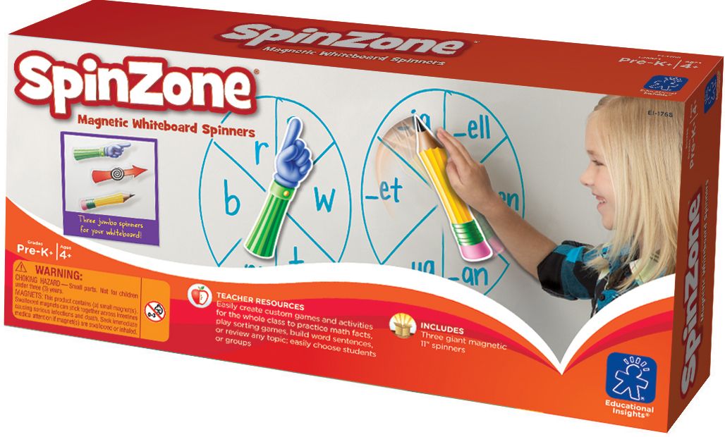 SpinZone Magnetic Whiteboard Game--Spinners