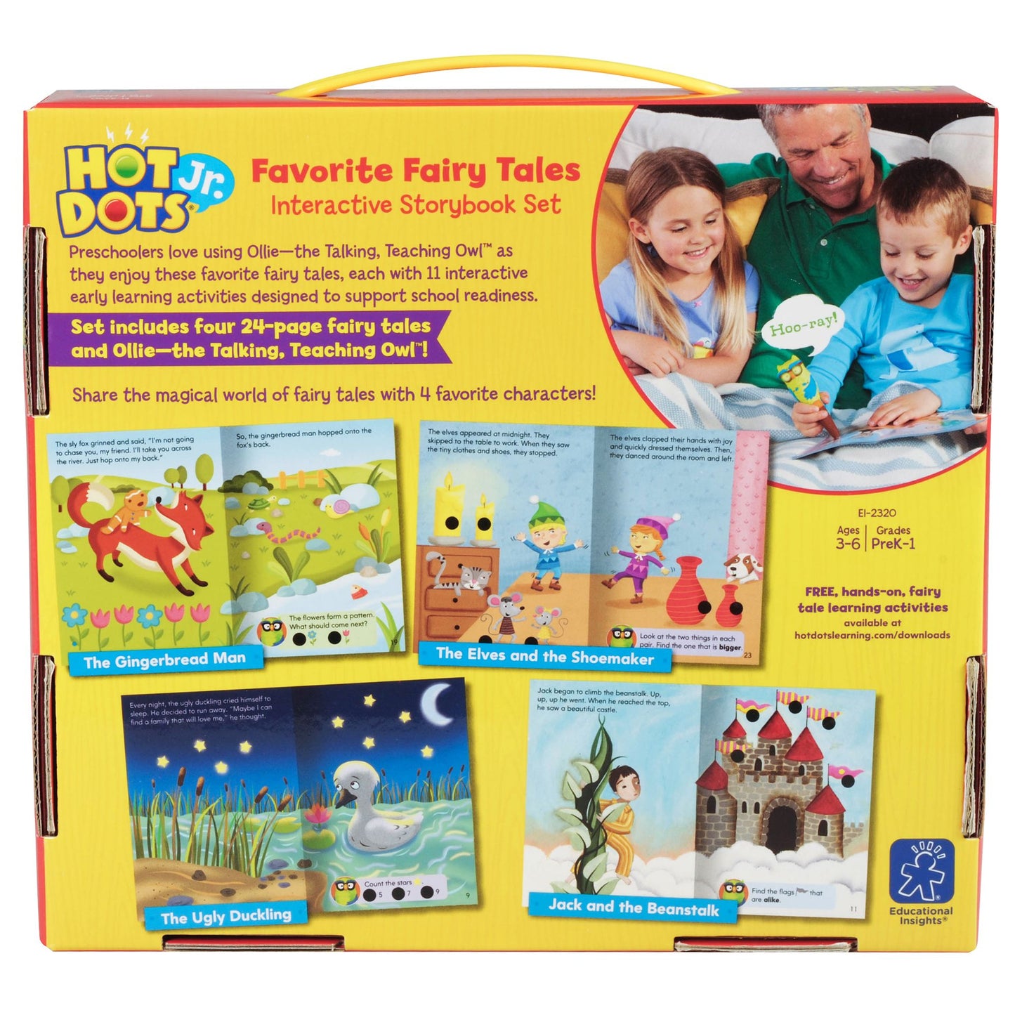 Educational Insights 2320 Hot Dots Jr. Favorite Fairy Tales Interactive Storybook Set