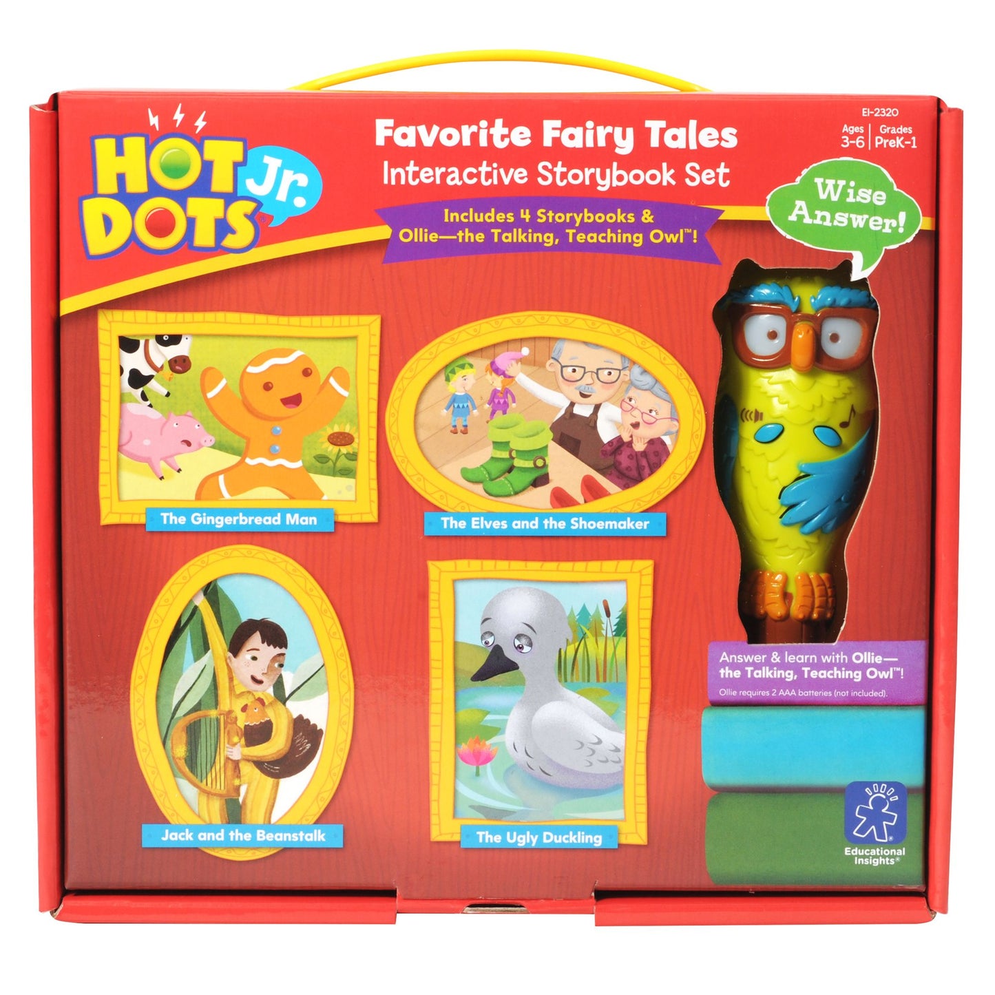 Educational Insights 2320 Hot Dots Jr. Favorite Fairy Tales Interactive Storybook Set
