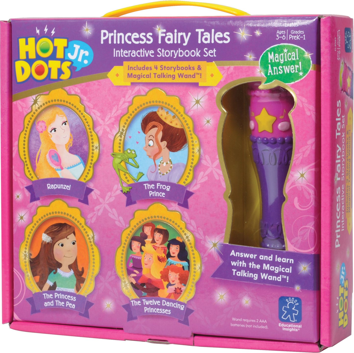 Educational Insights 2325 Hot Dots Jr. Princess Fairy Tales Interactive Storybook Set