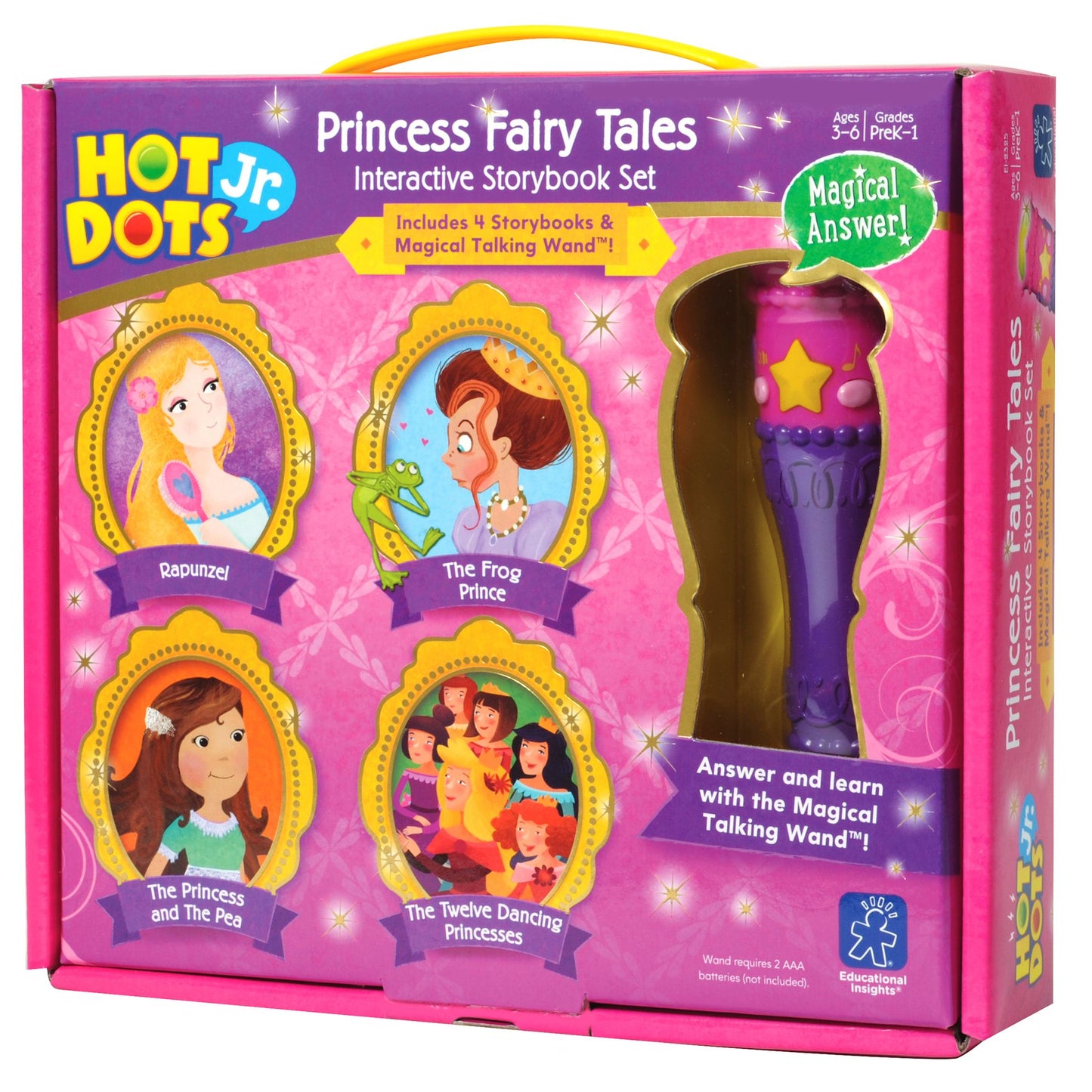 Educational Insights 2325 Hot Dots Jr. Princess Fairy Tales Interactive Storybook Set